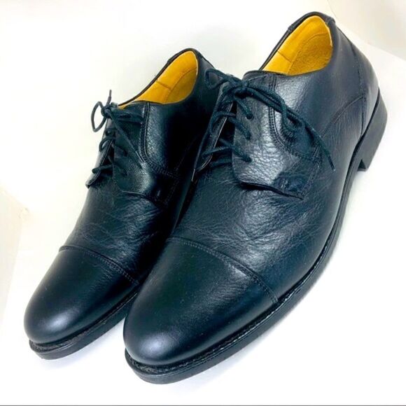 DUKE Belvedere Black Cap Toe Lace-up Shoes - Picture 3 of 8